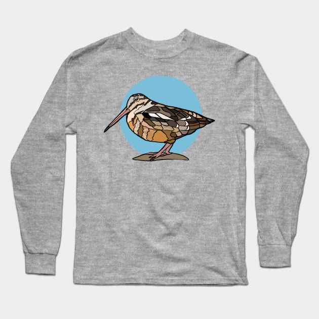 American Woodcock Long Sleeve T-Shirt by New World Aster 